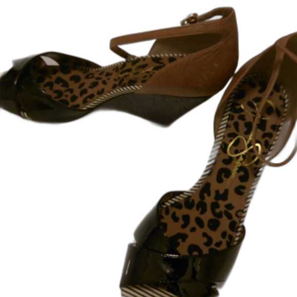 Jessica Simpson Wedge Peep Toe Sandals sz10-NWOT - Picture 2 of 5